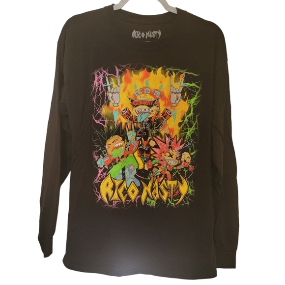 Rico Nasty Unisex Long Sleeve Round Neck Graphic Tee, Size Large - Picture 4 of 7